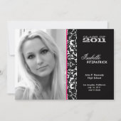 Aankondiging dramatisch Damask Afstuderen (Voorkant)