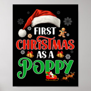 Aankondiging Eerste Kerstdag als een Poppy Matchin Poster