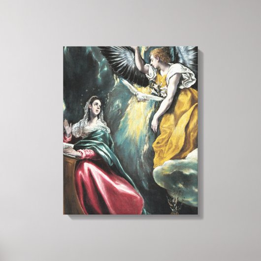 Aankondiging El Greco Canvas Afdruk (Voorkant)