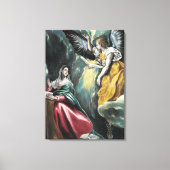 Aankondiging El Greco Canvas Afdruk (Voorkant)