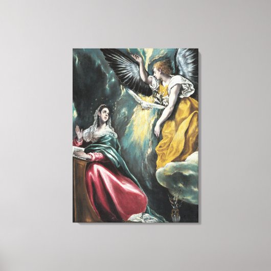 Aankondiging El Greco Canvas Afdruk (Voorkant)
