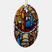 Aankondiging en nationaliteitsversiering keramisch ornament (Rechts)