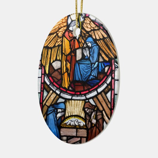 Aankondiging en nationaliteitsversiering keramisch ornament (Links)