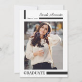 Aankondiging en uitnodiging van het afstuderen (Voorkant)