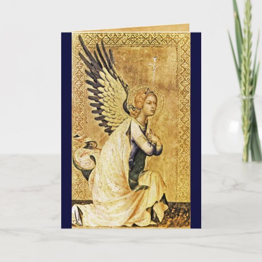 AANKONDIGING ENGEL ,Goud Geel ,Blauwe Saffier (Voorkant)