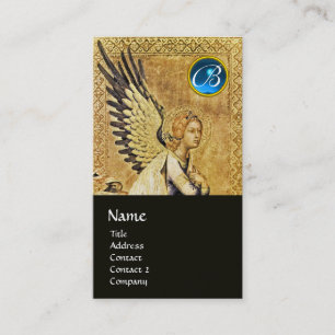 AANKONDIGING ENGEL MONOGRAM, Blauw Saffier Goud