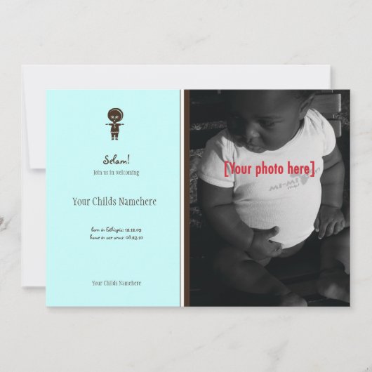 Aankondiging Ethiopian Boy Adoption (Voorkant)