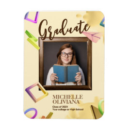 Aankondiging fancy afstuderen personaliseren magneet