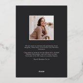 Aankondiging Floral Folie Arch Foto Afstuderen (Achterkant)