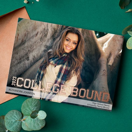 Aankondiging Folie College Bond High School Afstud