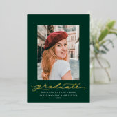 Aankondiging Folie groene en gouden oliefilter (Staand Voorkant)