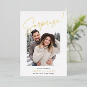 Aankondiging Folie verrassend Verloving (Staand Voorkant)