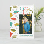 Aankondiging foto Afstuderen Retro (Staand voorkant)