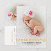 Aankondiging Geboorte (Voorkant / Achterkant)