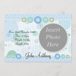 Aankondiging geboorte jongetje