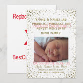 Aankondiging Geboorte Template (Voorkant / Achterkant)