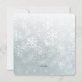 Aankondiging geboorte winterfoto (Achterkant)