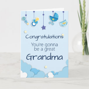 Aankondiging geslacht baby voor oma