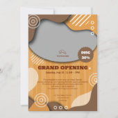 Aankondiging Grand Opening Aangepaste Bakkerij (Voorkant)