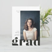 Aankondiging groot Afstuderen type (Staand voorkant)