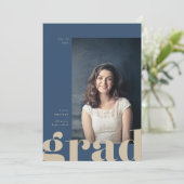 Aankondiging groot Afstuderen type (Staand voorkant)