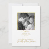 Aankondiging grootouder Baby Girl (Achterkant)