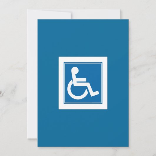 Aankondiging handicap Sign (Voorkant)