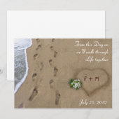 Aankondiging Hart & Sporen / Sla de datum op (Voorkant / Achterkant)