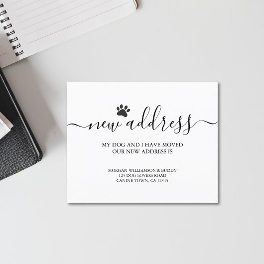 Aankondiging hondenverhuizing