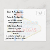 Aankondiging huwelijk Las Vegas (Achterkant)