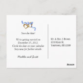 Aankondiging huwelijksdatum briefkaart (Achterkant)