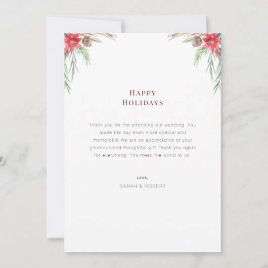 Aankondiging huwelijksfeest met Kerstmis (Achterkant)