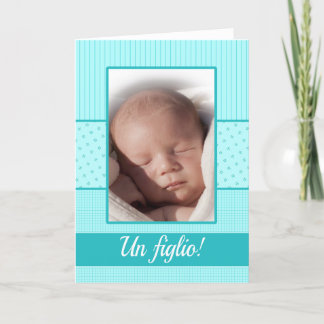 Aankondiging Italiaanse babyjongen ter geboorte