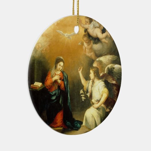 aankondiging keramisch ornament (Rechts)