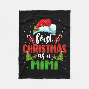 Aankondiging Kerstman Eerste Kerstmis als een Mimi Fleece Deken