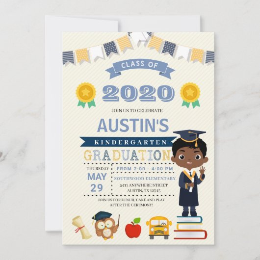 Aankondiging Kinder school Afstuderen (Voorkant)