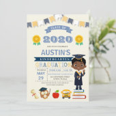 Aankondiging Kinder school Afstuderen (Staand voorkant)