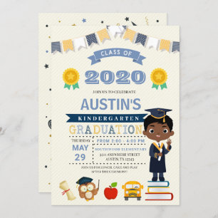 Aankondiging Kinder school Afstuderen