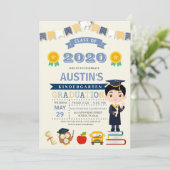 Aankondiging Kinder school Afstuderen (Staand voorkant)