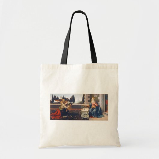 Aankondiging Leonardo da Vinci, 1472-1473 Tote Bag (Voorkant)