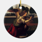 Aankondiging Leonardo Da Vinci - Angel Keramisch Ornament (Achterkant)