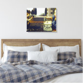 Aankondiging Leonardo da Vinci Canvas Afdruk (Insitu (Slaapkamer))