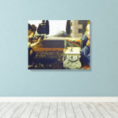 Aankondiging Leonardo da Vinci Canvas Afdruk (Insitu (Houten vloer))