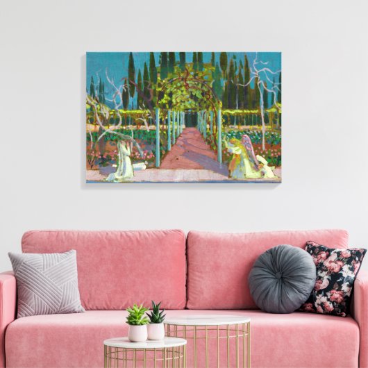 aankondiging | Maurice Denis | Canvas Afdruk (Insitu (Woonkamer))