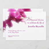 Aankondiging Memorial Service (Voorkant / Achterkant)