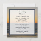 Aankondiging Memorial Service (Voorkant)