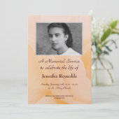 Aankondiging Memorial Service (Staand voorkant)