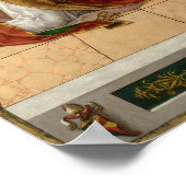 Aankondiging met St. Emidius, 1486 Poster (Hoek)