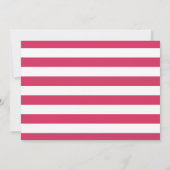 Aankondiging Metro Stripe Birth | Roze en zeemacht (Achterkant)