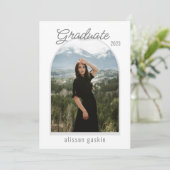 Aankondiging modern afstudeerder foto's (Staand voorkant)